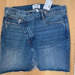 Frame Asymmetrical Denim Skirt Size 28